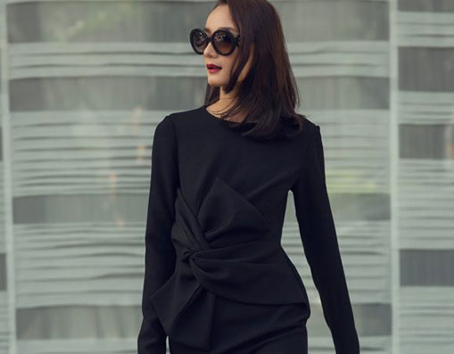 Lê Thúy hút mắt với trang phục The Little Black Dress